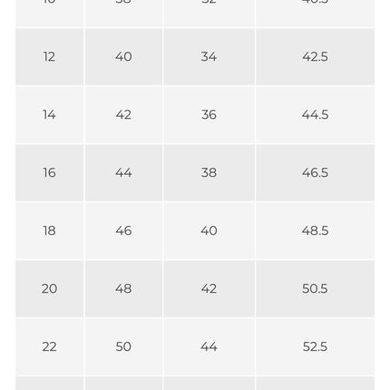 Collection image for: Size Chart