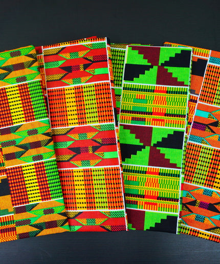 Kente African Print Fabric by The Yard Cotton