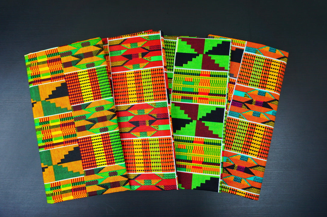 Kente African Print Fabric by The Yard Cotton