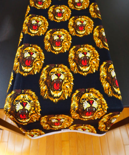 Isiagu Lion Head African Print Ankara Cotton Igbo Traditional Wedding Clothes Making Party Decor