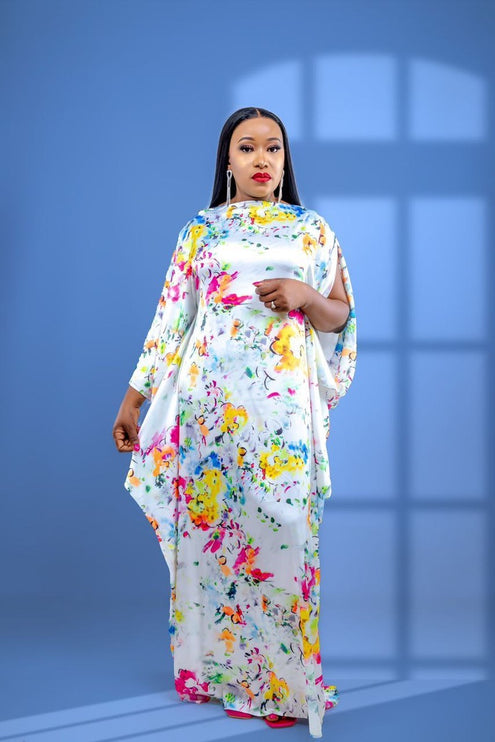 Floral Kaftan Maxi Dress