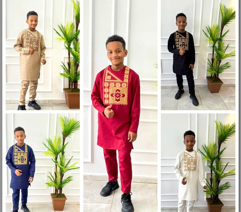 Boys African Traditional Clothing Party Outfit