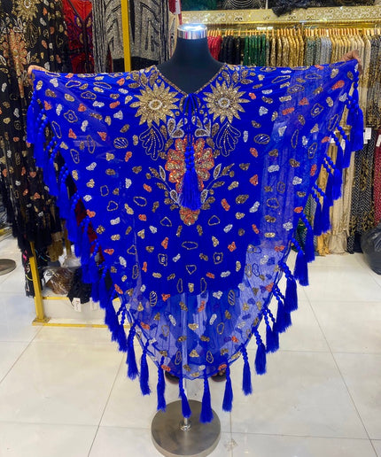 Fancy Embellished Kaftan with Tassels