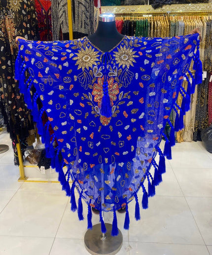 Fancy Embellished Kaftan with Tassels