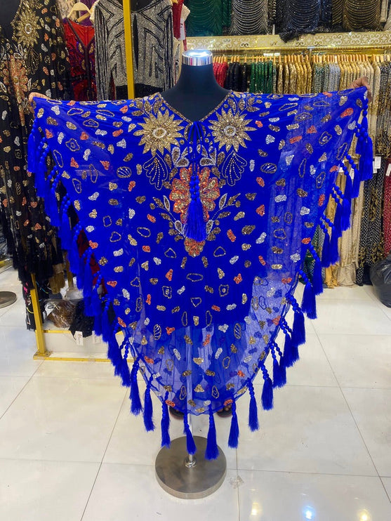 Fancy Embellished Kaftan with Tassels