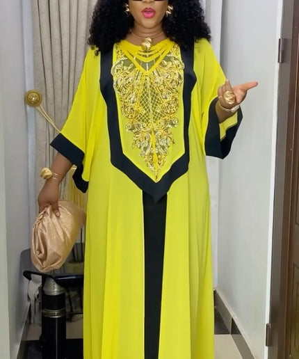 Embellished 2-Piece Kaftan Set