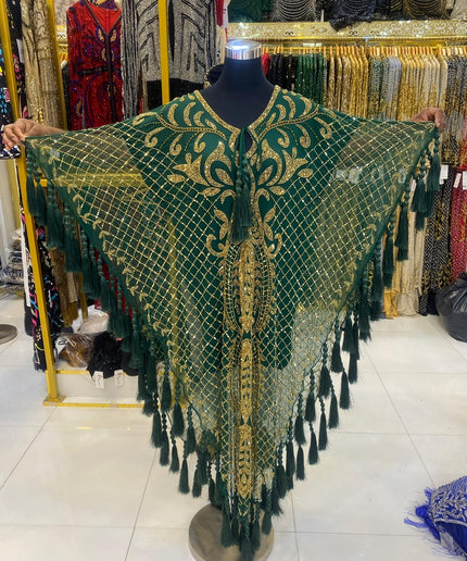 Fancy Beaded Kaftan with Tassels