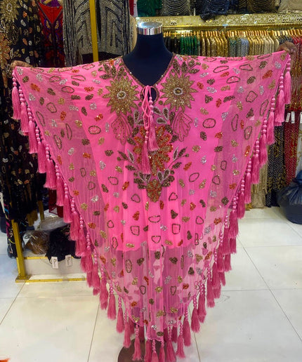 Fancy Embellished Kaftan with Tassels